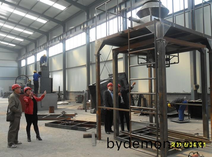 内蒙客户来我公司考察并进行试验