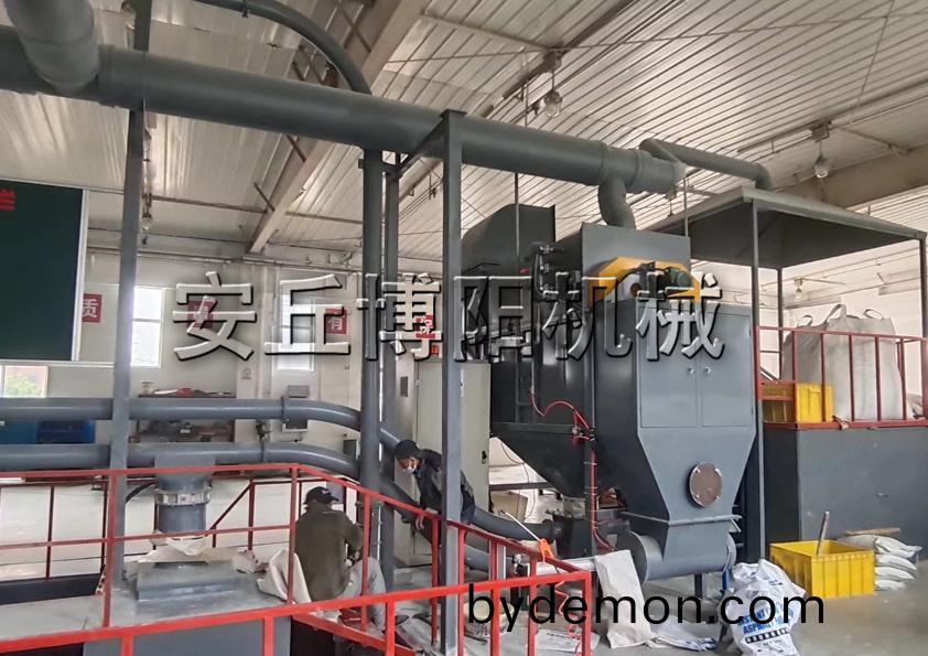 关于安丘博阳石灰粉自动拆包机的特点