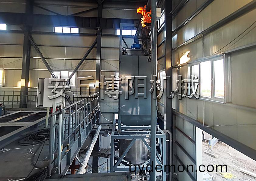 安丘博阳机械豆粕吨袋拆包机的结构特点