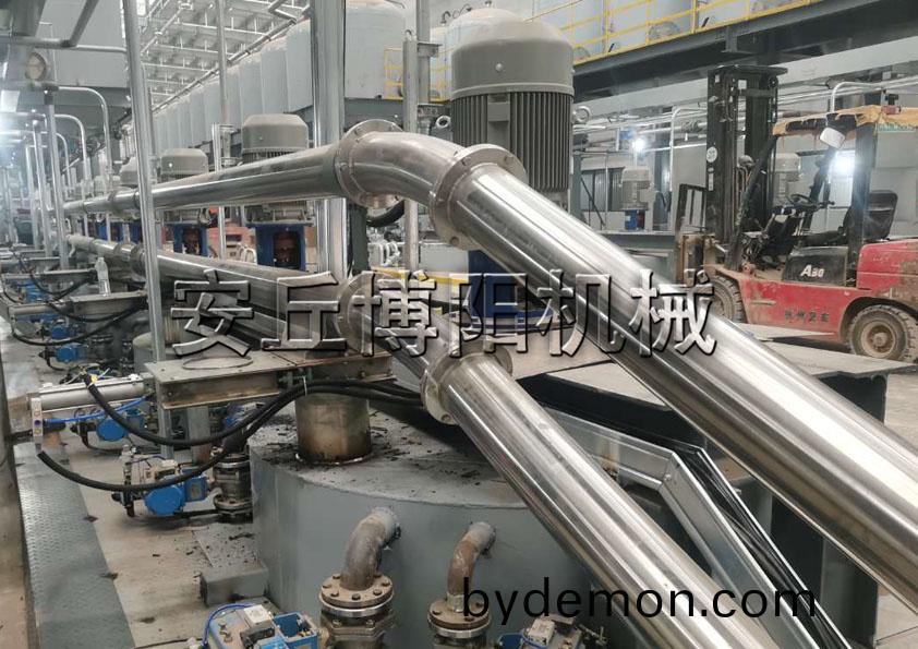 PVC粉料管链输送机适用于形态物料的输送作业