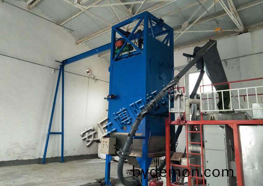 塑料颗粒吨袋破袋机实现无尘拆包作业