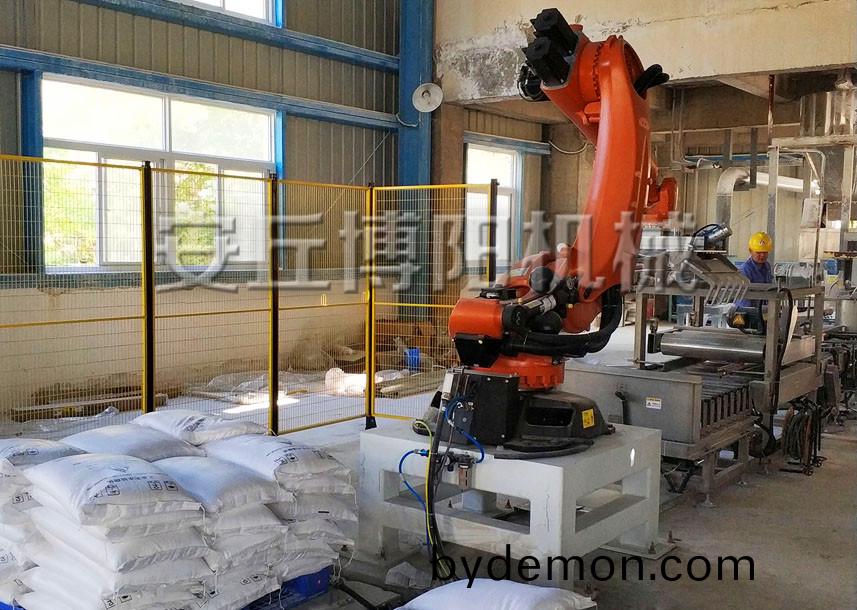 袋装饲料自动码垛机的优点是什么?