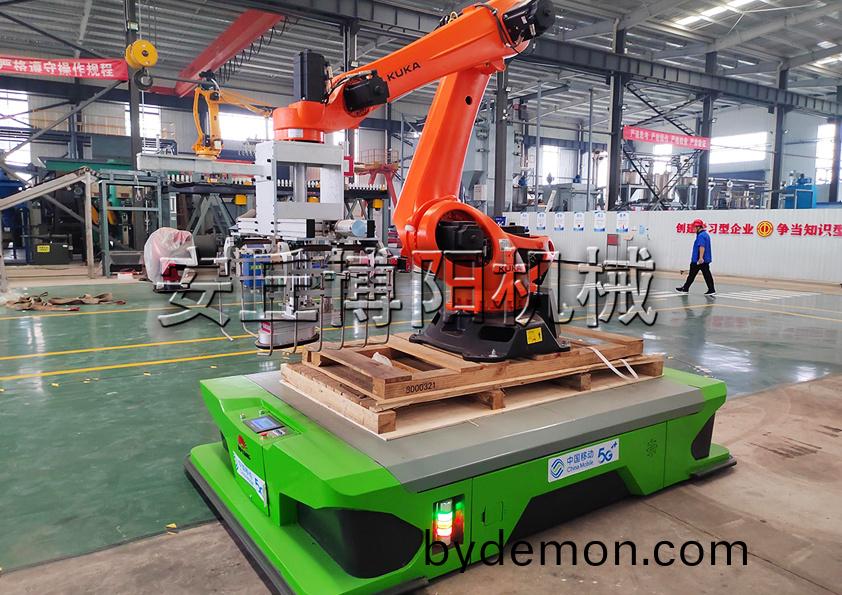 安丘博阳机械袋料全自动搬运码垛机特点是什么?