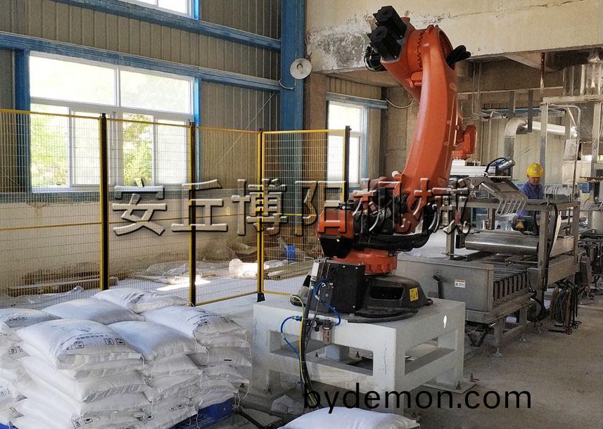 安丘博阳机械无机盐自动码垛机器人功能特点有哪些?