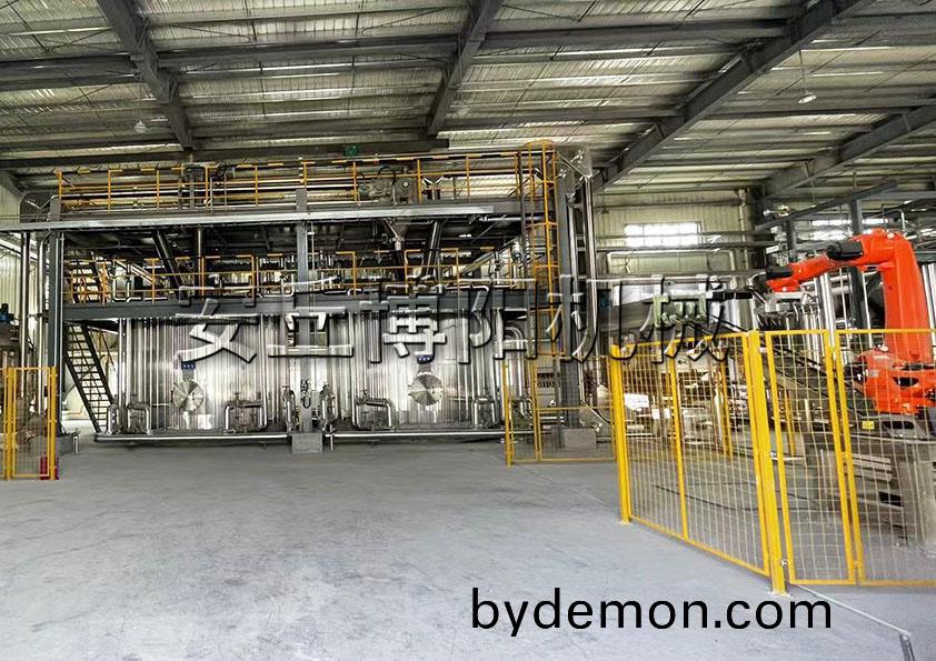 机器人拆垛机+无尘自动拆包机+管链输送机投料线 