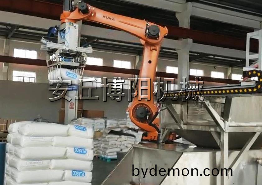 PP颗粒自动拆包机械手的工作流程和优势是什么?