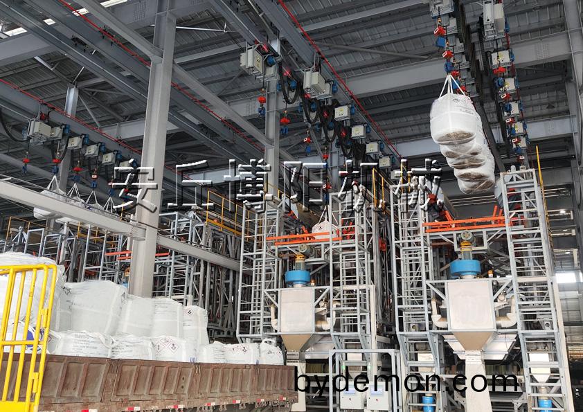 锂电行业自动吨袋拆包机为何成为相关行业争相选购的机械设备?