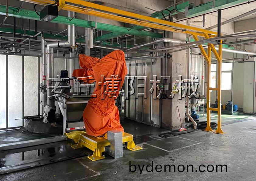 橡胶粉自动拆包机器人工作流程 粉料全自动拆包机械手的优势