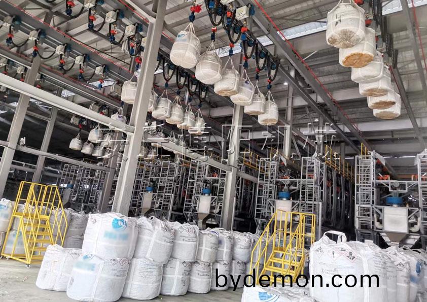 锂电行业全自动吨袋拆袋机 粉料全自动吨包拆包机的优势