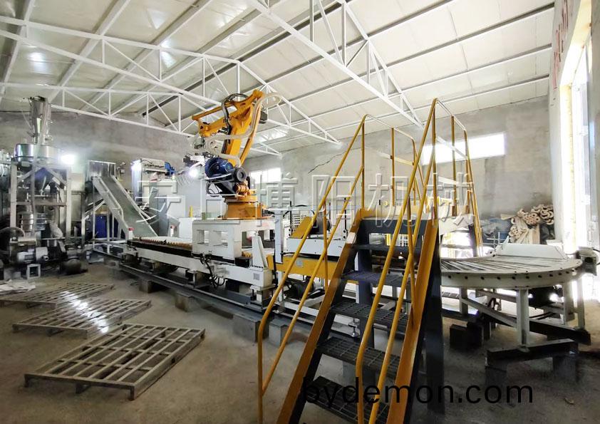 50kg氧化镁粉全自动拆包机器人 山东镁粉全自动拆袋机的特点