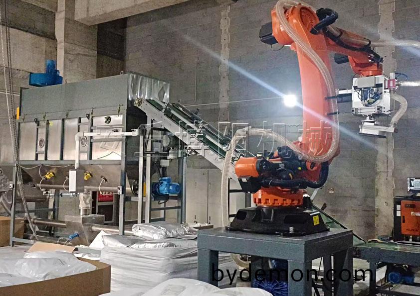 PVC粉自动拆包机械手特点 全自动拆包机器人应用广泛
